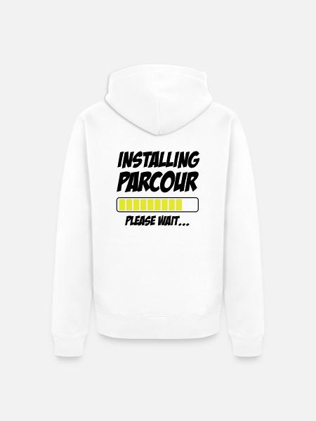 Installing - Unisex Premium Bio Zip Hoodie - Weiß