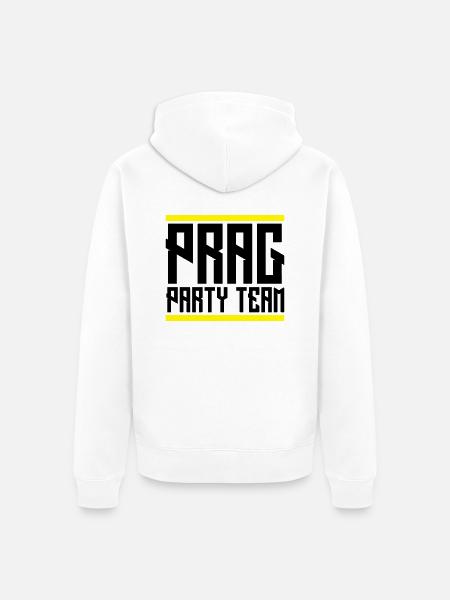 prag team party - Unisex Premium Bio Zip Hoodie - Weiß