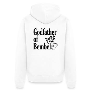 Parrain de Bembel - The Frankfurt Shirt Shop - Veste à capuche bio Premium Unisexe - blanc - Dos - Thijin (182cm)