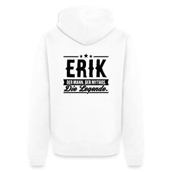 Man Myth Légende Erik - Veste à capuche bio Premium Unisexe - blanc - Dos - Thijin (182cm)