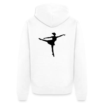 Dance Female - Veste à capuche bio Premium Unisexe - blanc - Dos - Thijin (182cm)