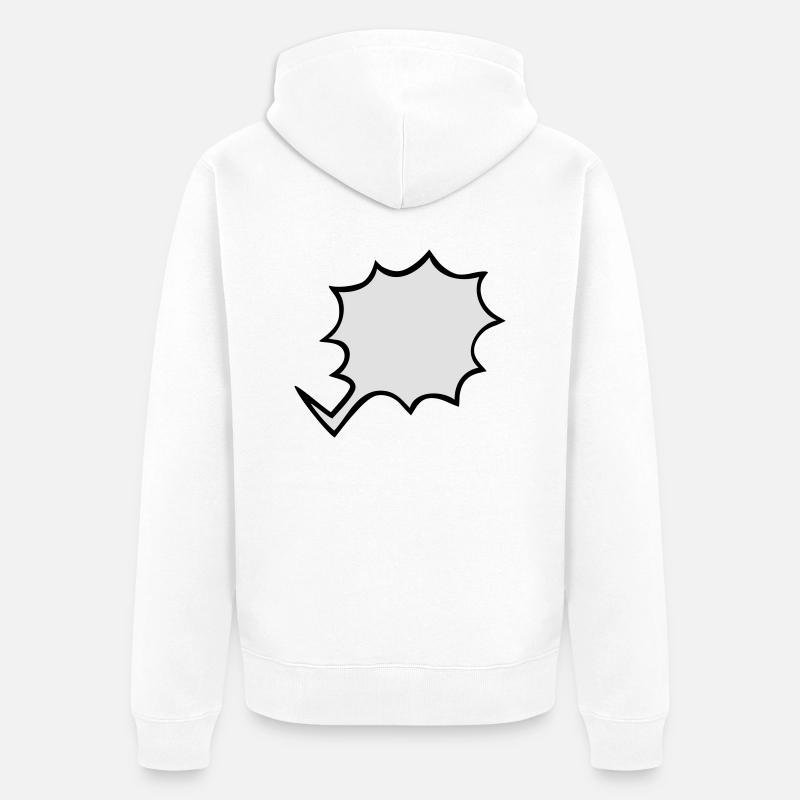 BD exclamation - Veste à capuche bio Premium Unisexe - blanc