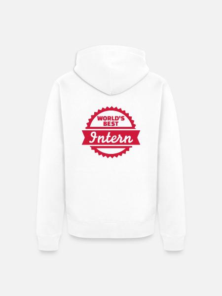 Praktikant - Unisex Premium Bio Zip Hoodie - Weiß