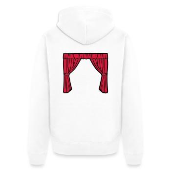 Théâtre - Veste à capuche bio Premium Unisexe - blanc - Dos - Thijin (182cm)
