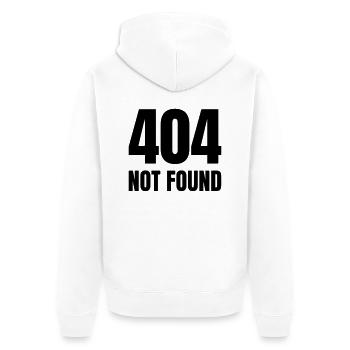 Entwickler / Informatiker / Programmierer / - Unisex Premium Bio Zip Hoodie - Weiß - Hinten - Thijin (182cm)