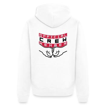 Membre d'équipage officiel - Veste à capuche bio Premium Unisexe - blanc - Dos - Thijin (182cm)