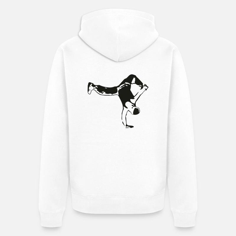 Danse, danse, danse - Veste à capuche bio Premium Unisexe - blanc