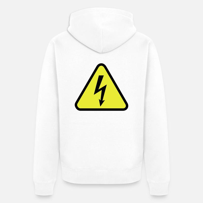 Strom - Unisex Premium Bio Zip Hoodie - Weiß