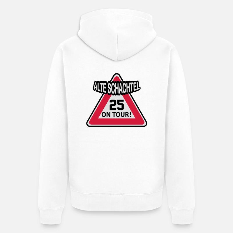 25 - Veste à capuche bio Premium Unisexe - blanc