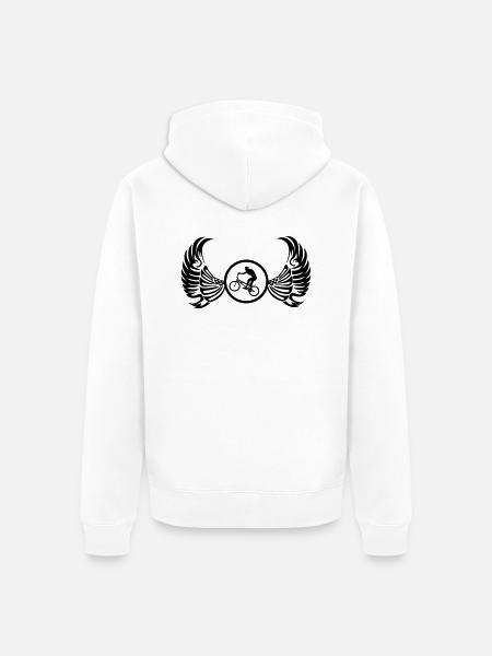 wappen_bmx - Veste à capuche bio Premium Unisexe - blanc