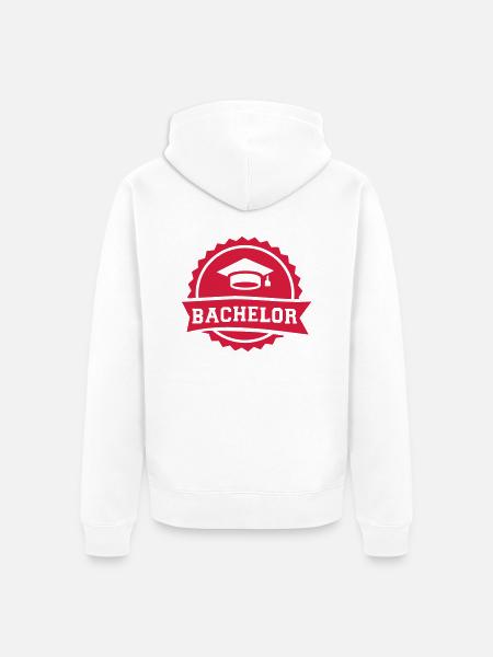 Bachelor - Unisex Premium Bio Zip Hoodie - Weiß
