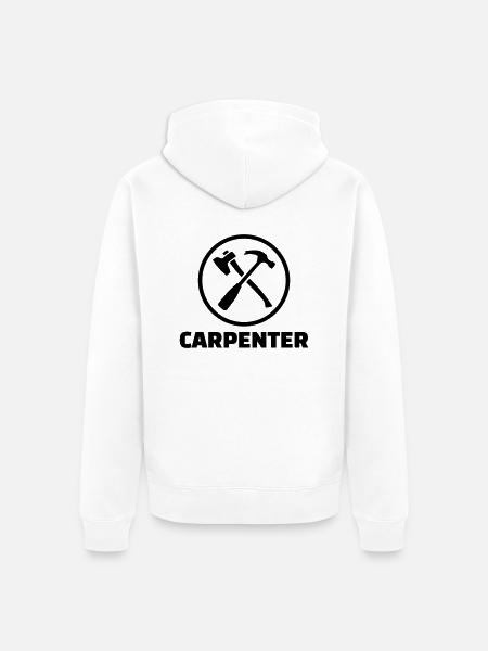 Zimmermann - Unisex Premium Bio Zip Hoodie - Weiß