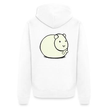 Hamster mignon animal rongeur animaux drôle animal 4 - Veste à capuche bio Premium Unisexe - blanc - Dos - Thijin (182cm)