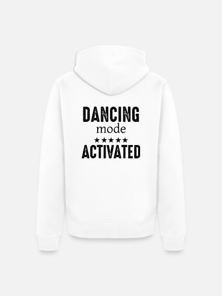 Dancing Dance Music - Unisex Premium Bio Zip Hoodie - Weiß