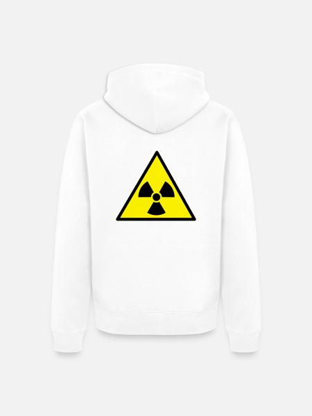 Radioaktiv - Unisex Premium Bio Zip Hoodie - Weiß