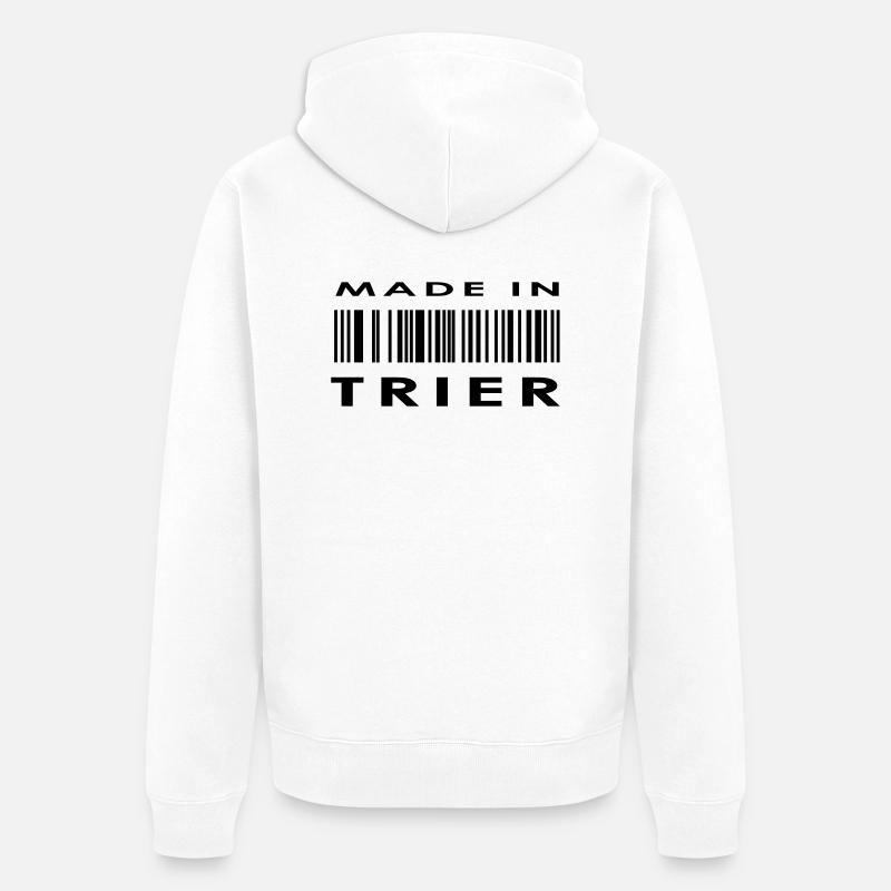 Trèves - Veste à capuche bio Premium Unisexe - blanc