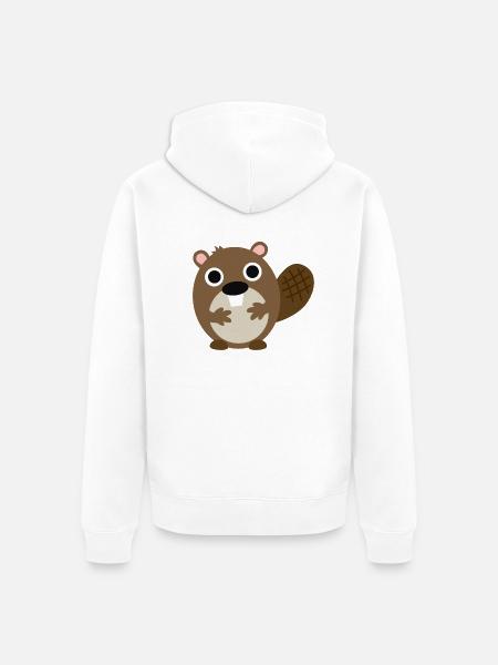 Biber - Unisex Premium Bio Zip Hoodie - Weiß
