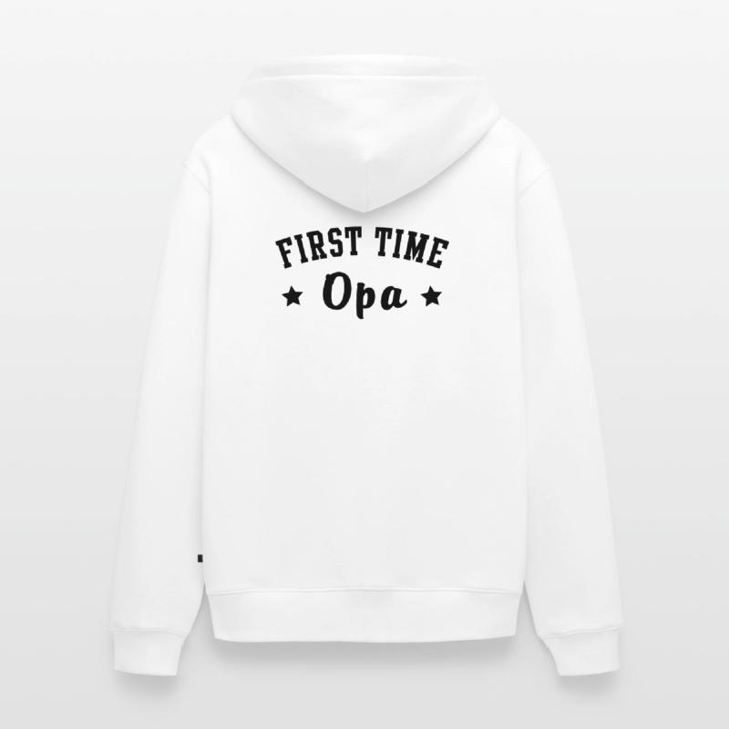 FIRST TIME Opa Unisex Premium Organic Zip Hoodie