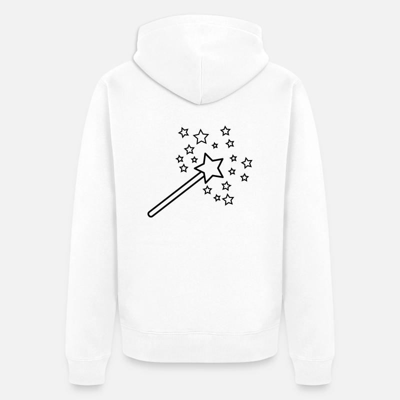 zauberstab_1c - Veste à capuche bio Premium Unisexe - blanc