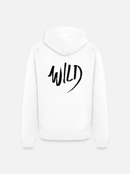 wild - Unisex Premium Bio Zip Hoodie - Weiß