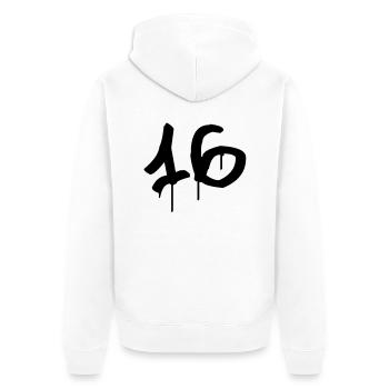Tag : 16 - Veste à capuche bio Premium Unisexe - blanc - Dos - Thijin (182cm)