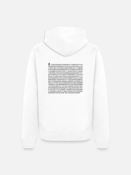 e Eulersche Zahl - Unisex Premium Bio Zip Hoodie - Weiß