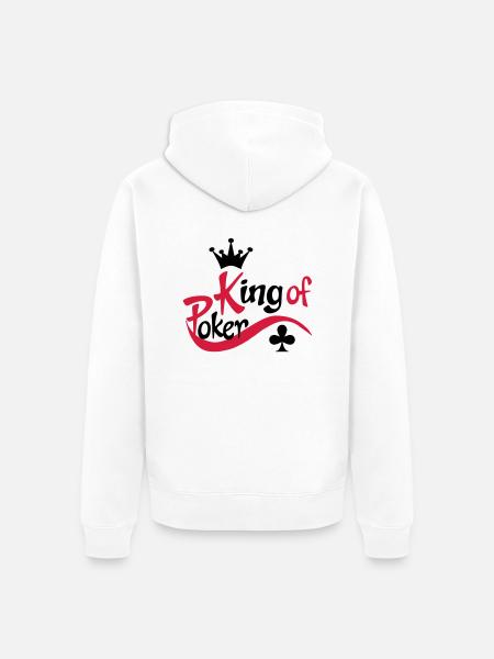 poker - Veste à capuche bio Premium Unisexe - blanc