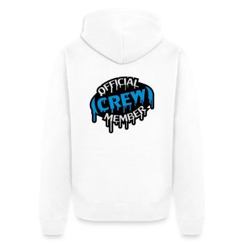 Official Crew Member Stamp - Veste à capuche bio Premium Unisexe - blanc - Dos - Thijin (182cm)