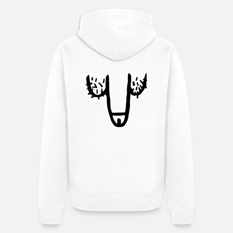 Penis - Veste à capuche bio Premium Unisexe - blanc