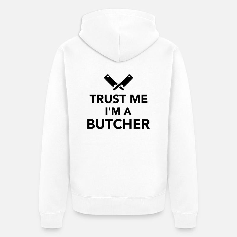 Fleischer - Unisex Premium Bio Zip Hoodie - Weiß