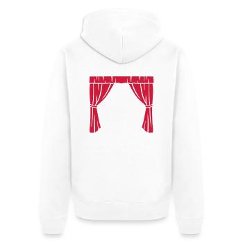 Théâtre - Veste à capuche bio Premium Unisexe - blanc - Dos - Thijin (182cm)