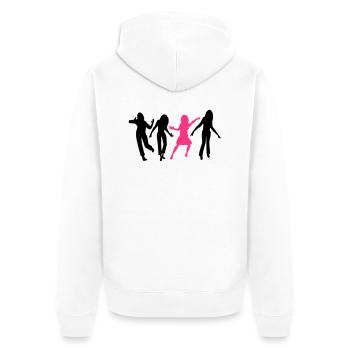 célébrer danser la foule fête gens hommes de femme - Veste à capuche bio Premium Unisexe - blanc - Dos - Thijin (182cm)