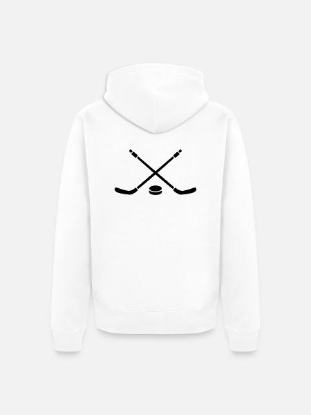 Eishockey - Unisex Premium Bio Zip Hoodie - Weiß