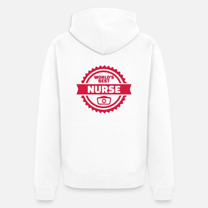 Infirmière - Veste à capuche bio Premium Unisexe - blanc