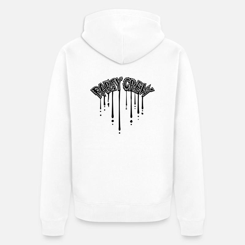 Équipe de graffiti Party - Veste à capuche bio Premium Unisexe - blanc