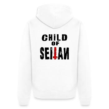 Enfant de Seitan - Veste à capuche bio Premium Unisexe - blanc - Dos - Thijin (182cm)