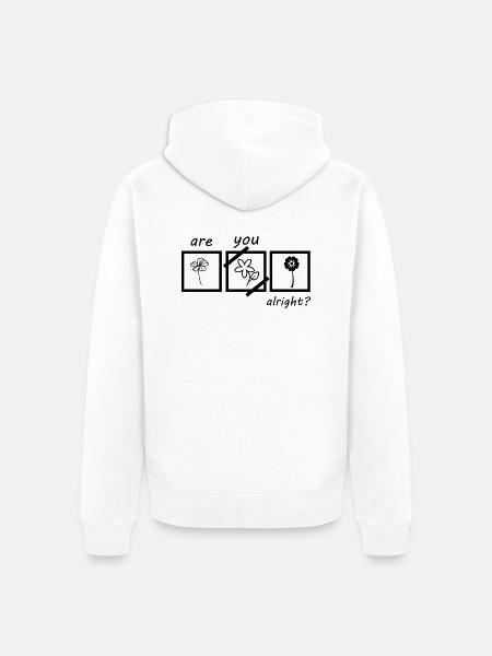 Ça va? - Veste à capuche bio Premium Unisexe - blanc