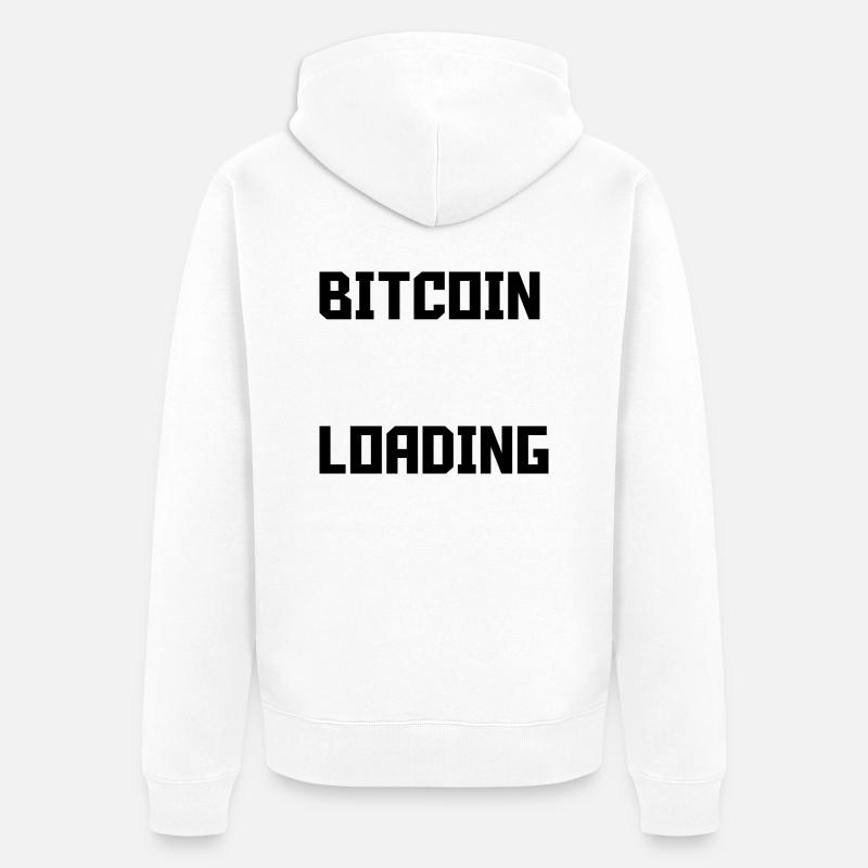 Bitcoin Trading Crypto Stocks - Veste à capuche bio Premium Unisexe - blanc