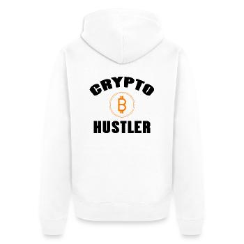 Bitcoin Trading Crypto Stocks - Veste à capuche bio Premium Unisexe - blanc - Dos - Thijin (182cm)