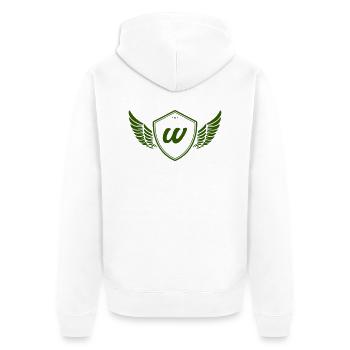 Armoiries W - Veste à capuche bio Premium Unisexe - blanc - Dos - Thijin (182cm)