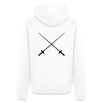 Escrime, épée - Veste à capuche bio Premium Unisexe - blanc - Dos - Thijin (182cm)