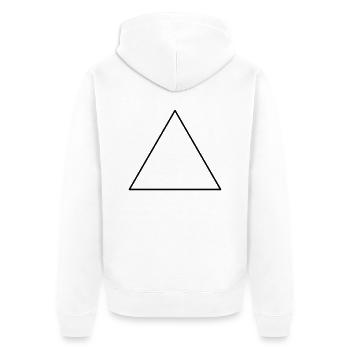 Triangle - Veste à capuche bio Premium Unisexe - blanc - Dos - Thijin (182cm)