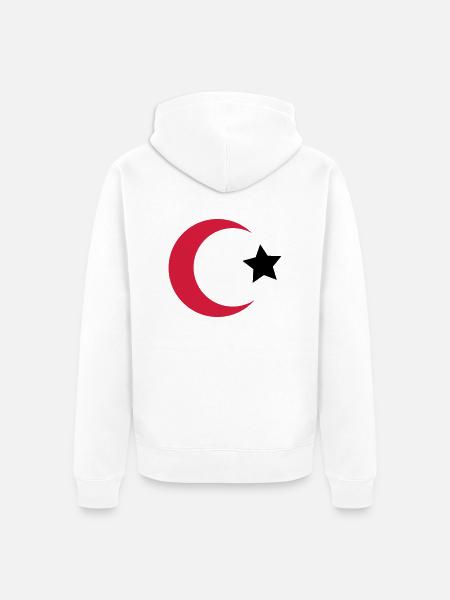 türkei - Unisex Premium Bio Zip Hoodie - Weiß