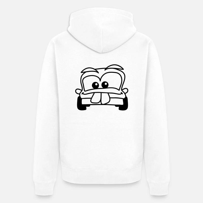 car - Veste à capuche bio Premium Unisexe - blanc