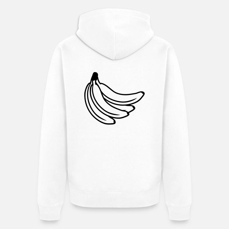 Bananas Bunch - Veste à capuche bio Premium Unisexe - blanc