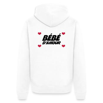Bébé d'Amour - Veste à capuche bio Premium Unisexe - blanc - Dos - Thijin (182cm)