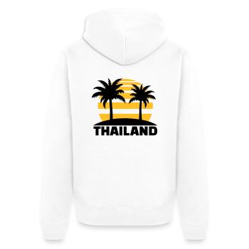 Thailand - Veste à capuche bio Premium Unisexe - blanc - Dos - Thijin (182cm)