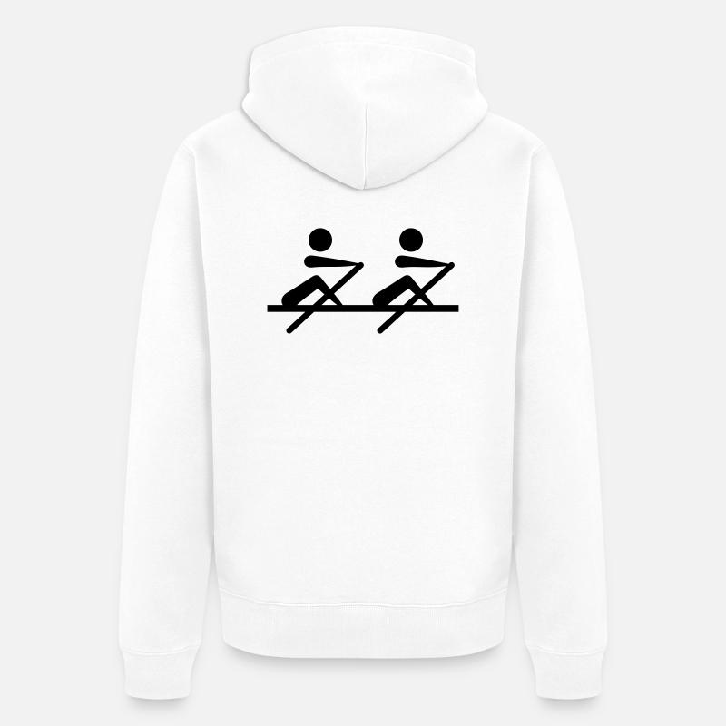 Aviron - Veste à capuche bio Premium Unisexe - blanc