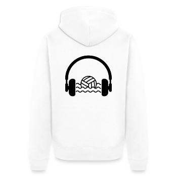 Wasserball / Waterpolo / Water Polo / Sport - Unisex Premium Bio Zip Hoodie - Weiß - Hinten - Thijin (182cm)
