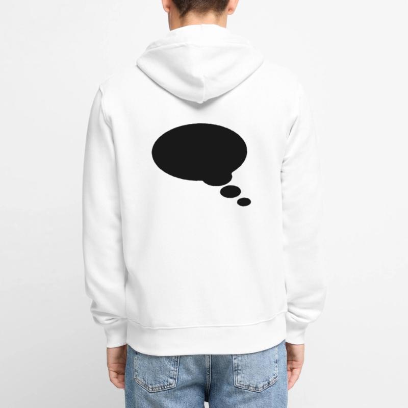 Sprechblase, Textblase, Comic bubble, Dein Text Unisex Premium Bio Zip Hoodie